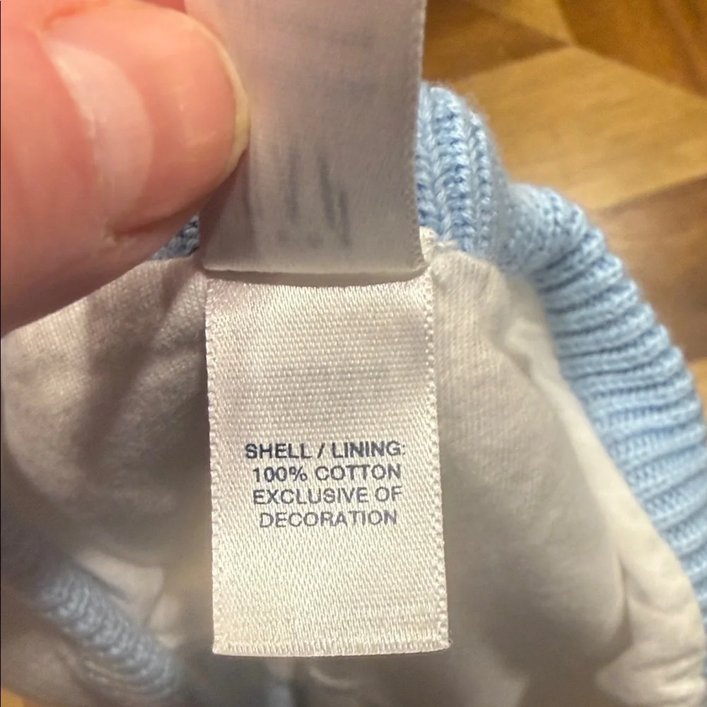 Baby GAP White Sweater with Blue Trim cardigan